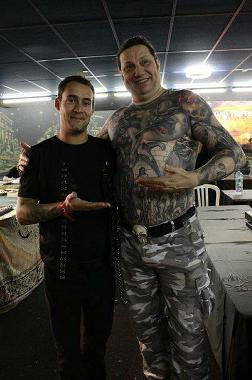 Cédric Hédiard et son ami Pascal Tourain 