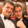 Yannick Chambon caricaturiste et Cédric - Intervention Courchevel Hôtel Les Loges